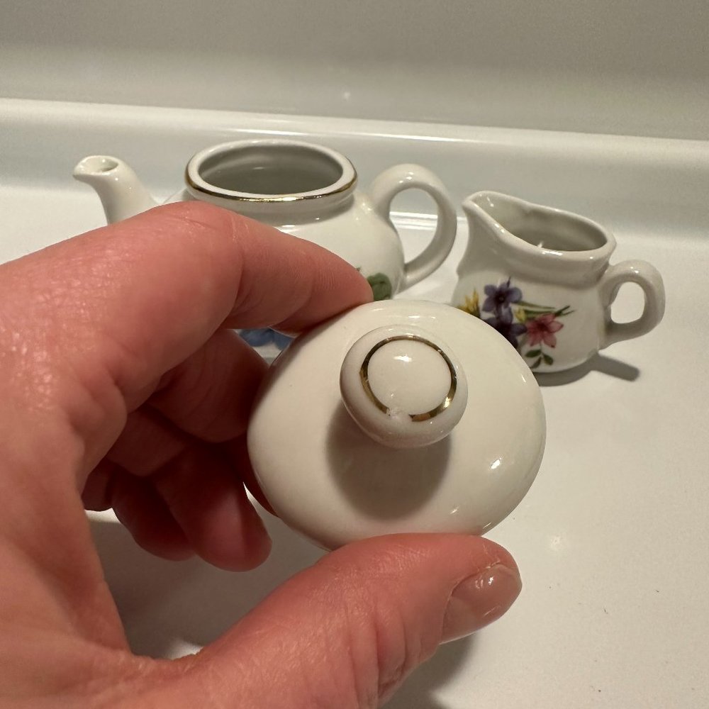 Mini Roehler Teapot & Creamer Set - Vintage - Picture 8 of 8